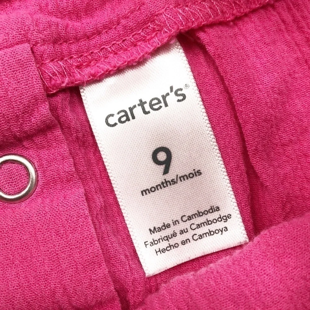 Carter's pink baby girl tunic top